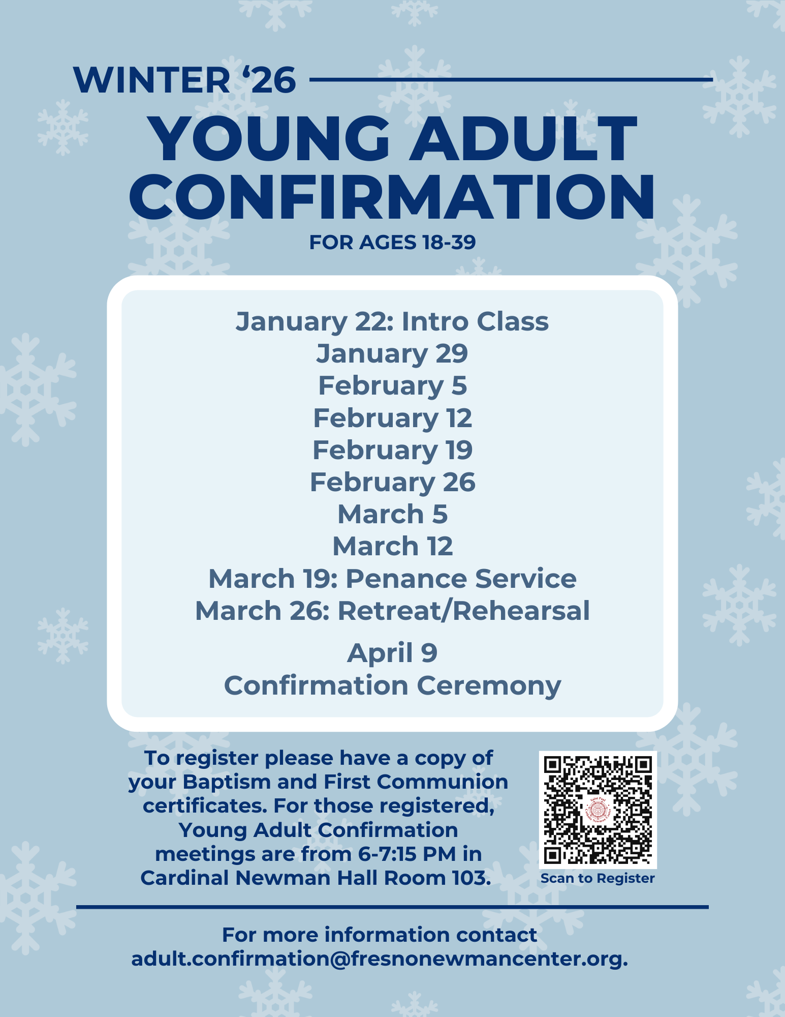 Young Adult Confirmation Winter 2026