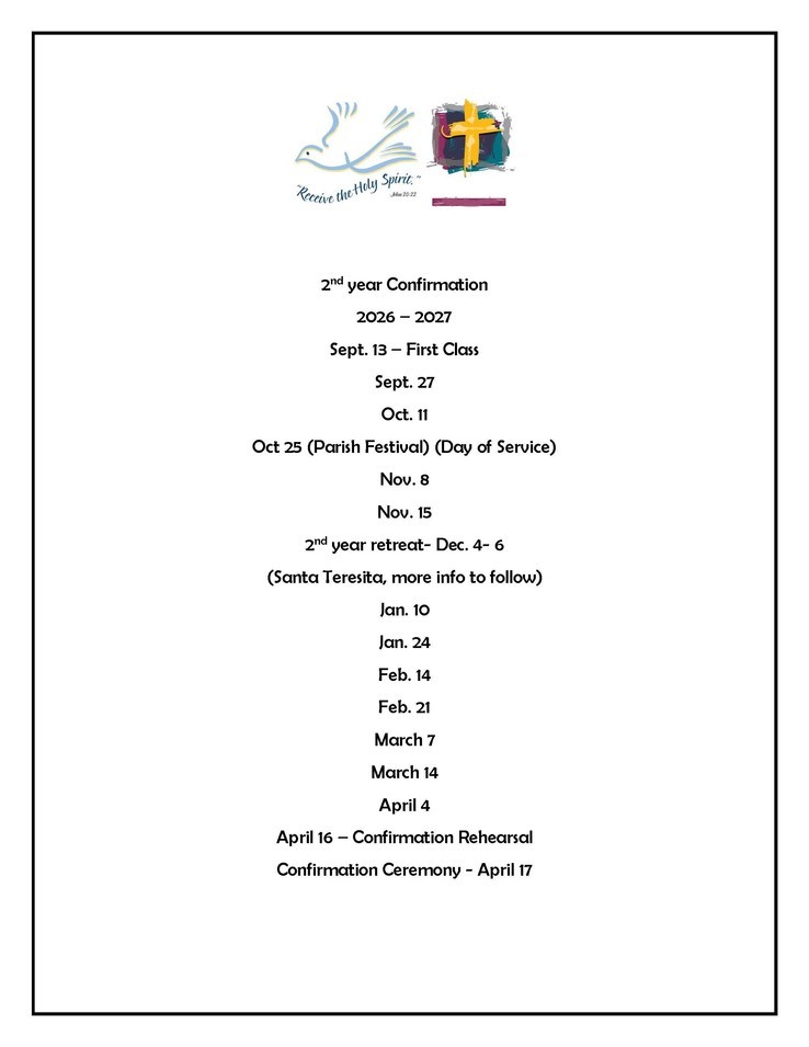 26 27 2nd Year Schedule