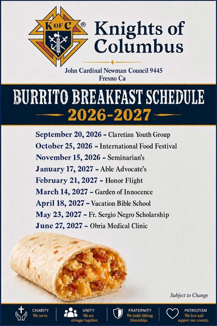 Burrito Breakfast Schedule Sponsored