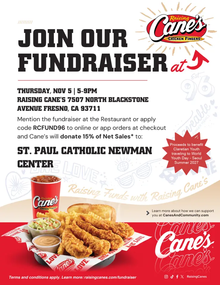 Canes Fundraiser Claretian Youth