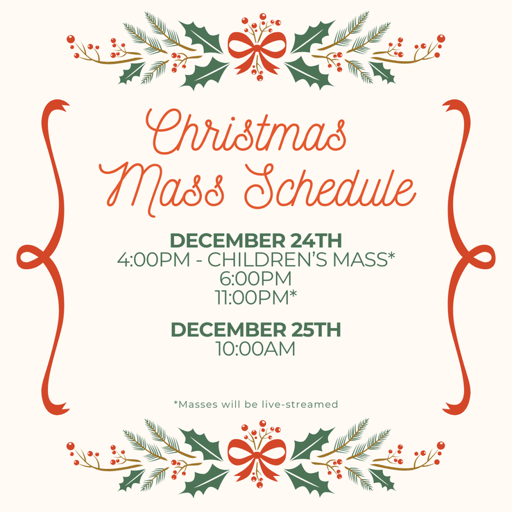 Christmas Mass Schedule 2025