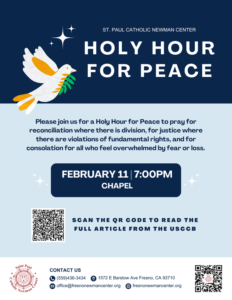 Holy Hour For Peace